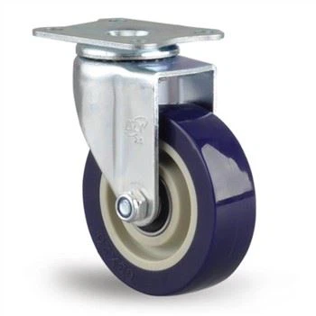 2,5 ιντσών πολυουρεθάνη σε πολυπροπυλένιο περιστρεφόμενο τροχίσκοι