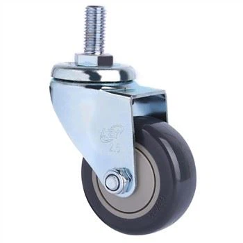 2,5 ιντσών PU Πέλματος PP πυρήνα περιστρεφόμενο τροχίσκοι στέλεχος