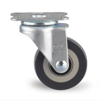 Πολυουρεθάνη 2 ιντσών σε περιστρεφόμενους τροχούς πολυπροπυλενίου