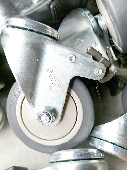 75mm Bolt Hole PU casters for hand carts 75mm Bolt Hole PU casters for hand carts